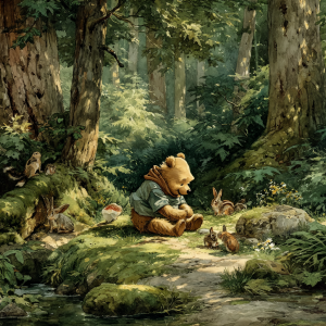 Winnie-the-Pooh teaches us that sometimes the smallest voice carries the deepest wisdom, if only we take the time to listen.
